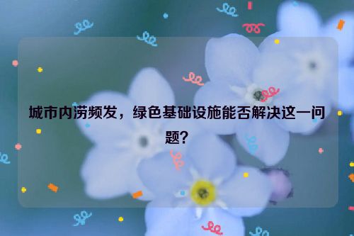 城市内涝频发，绿色基础设施能否解决这一问题？